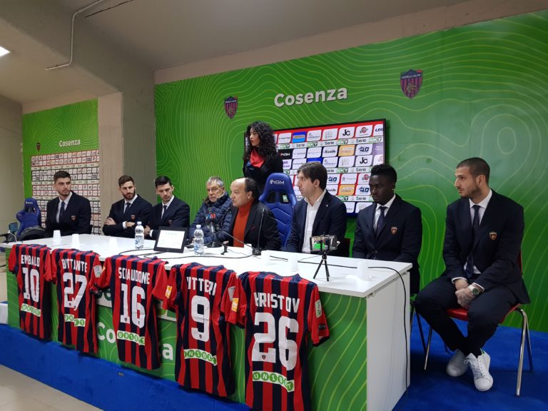 Cosenza calcio, la presentazione dei 5 new entry