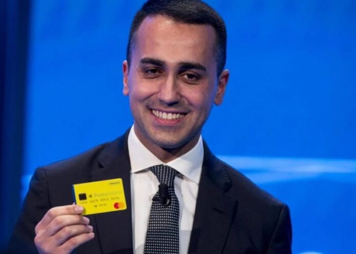 di maio card reddito cittadinanza