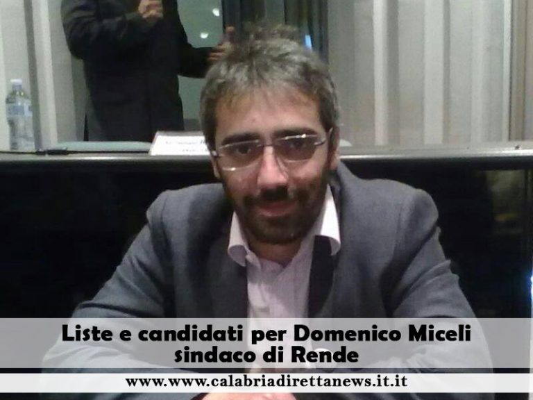 domenico miceli cinque stelle candidato sindaco rende