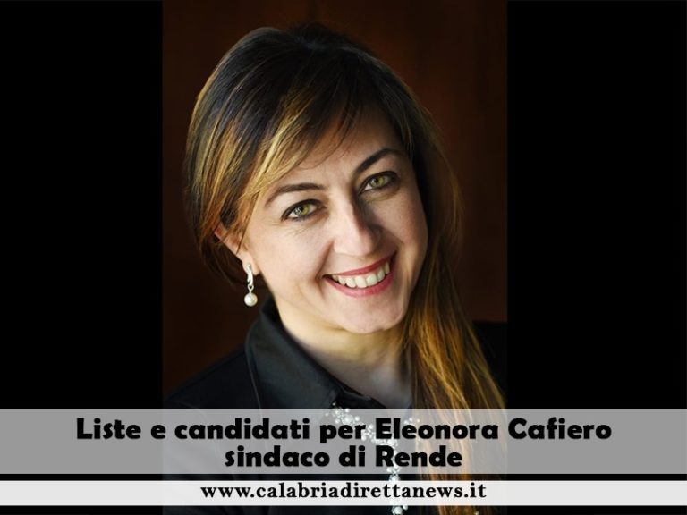elezioni amministrative rende candidato liste