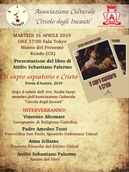 “Il capro espiatorio e Cristo” di Attilio Sebastiano Palermo