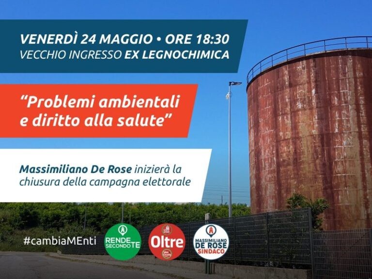 De Rose campagna elettorale Legnochimica Rende