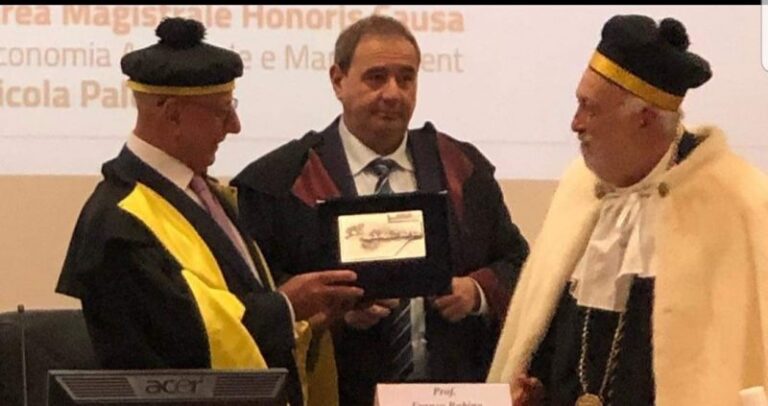 Laurea honoris causa a Nicola Paldino