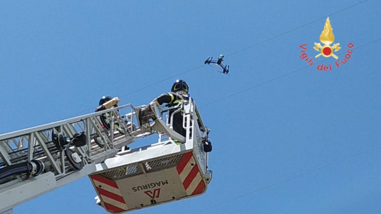 drone su cavi elettrici recupero vdf
