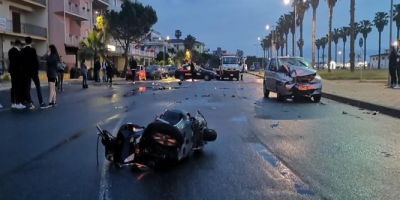 incidente stradale lungomare di "Schiavonea" di Corigliano Rossano