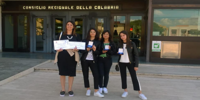 Antonella Covelli docente, Erika De Luca, Alessia Malito, Elisabetta Maria Sorrentino IC Cerisano