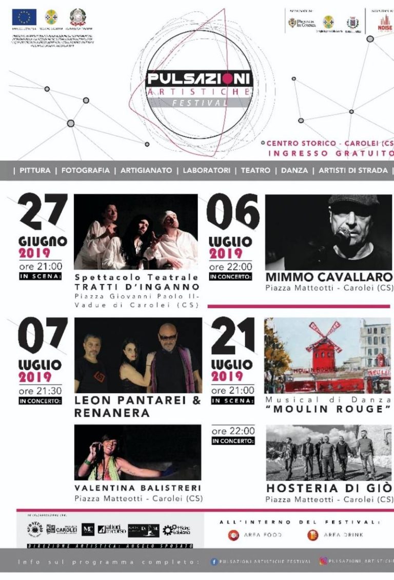 Il borgo di Carolei diventa uno scrigno di musica, danza, teatro, arti a cielo aperto