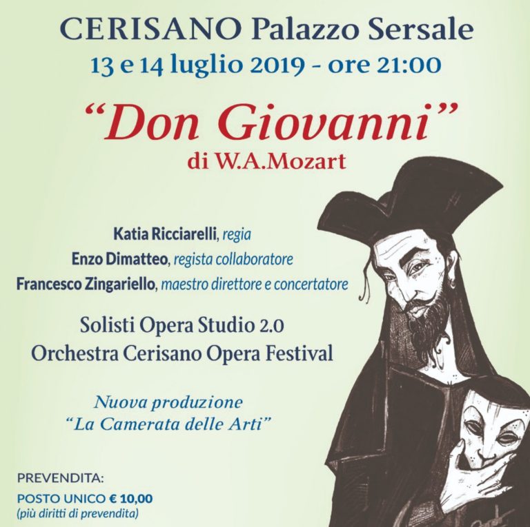 Cerisano, tutto pronto per il prologo del Festival delle Serre: questa sera in scena il “Don Giovanni” a palazzo Sersale