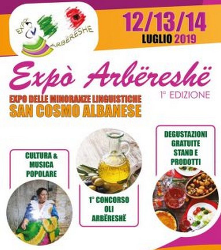 San Cosmo Albanese, 1ª Edizione di “Expo delle minoranze linguistiche Arbëreshë”