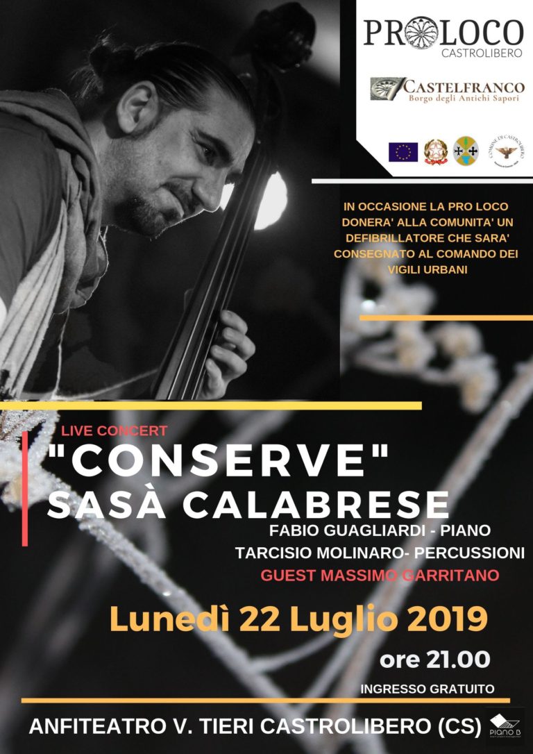 locadina Conserve con Sasà Calabrse