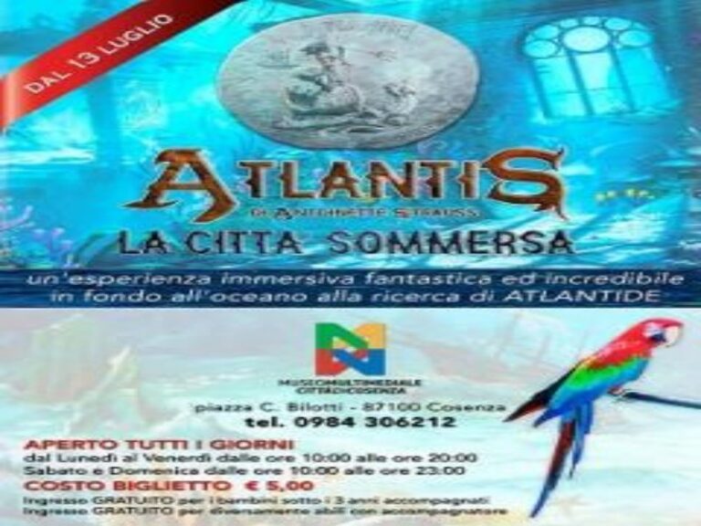 L’antica Atlantide rivive nel Museo Multimediale della Città di Cosenza