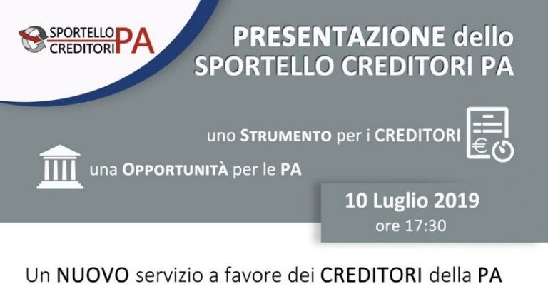 Parenti è il primo Comune ad aprire lo Sportello creditori Pa
