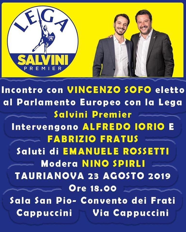 Vincenzo Sofo a Taurianova