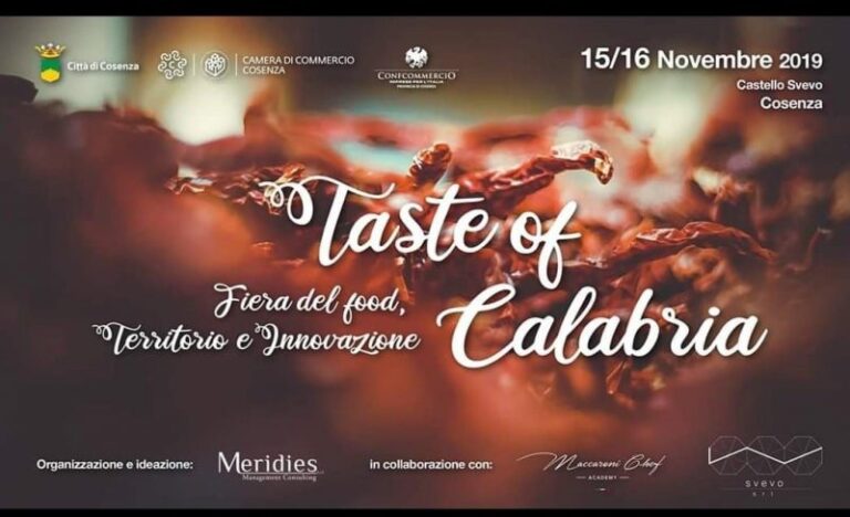 Domani al Castello Svevo di Cosenza in scena la promozione del food, del territorio e dell’innovazione made in Calabria”