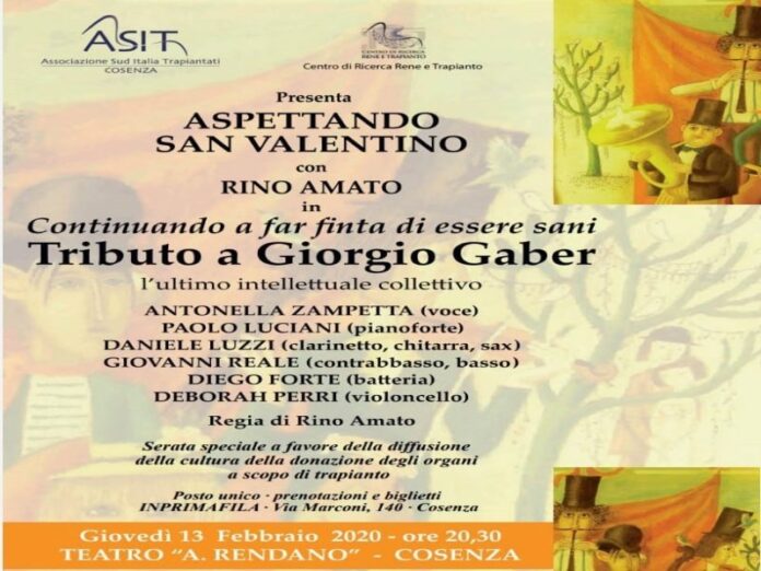 ASIT-cultura-donazione-tributo-giorgio-gaber-rendano-cosenza