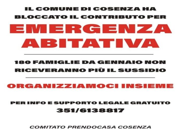 emergenza abitativa-cosenza-mobiltazione