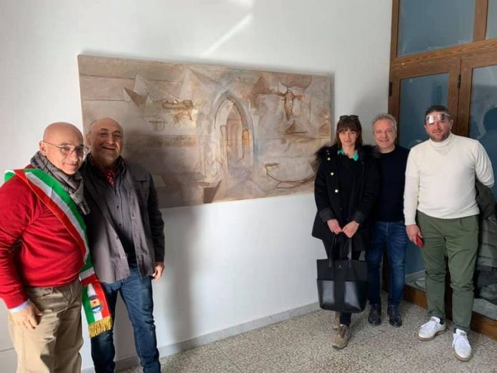 pittore Epeo-dona-opera-cittadinanza-Trebisacce