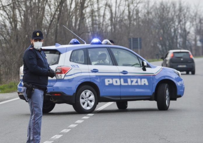posto di blocco polizia