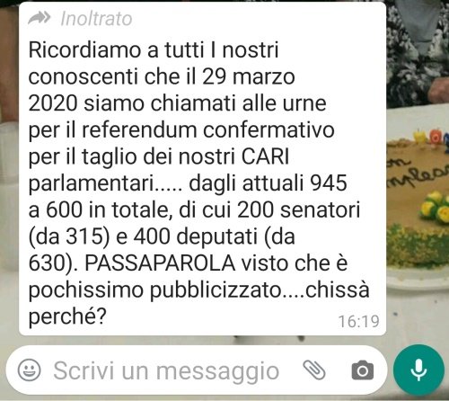 referendum abolizione parlamentari