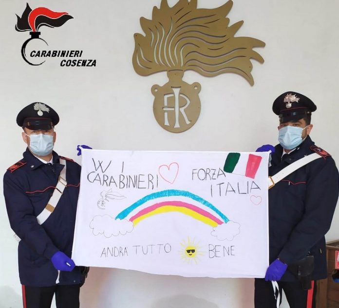 disegno-solidarietà-bambino-carabinieri-bisignano