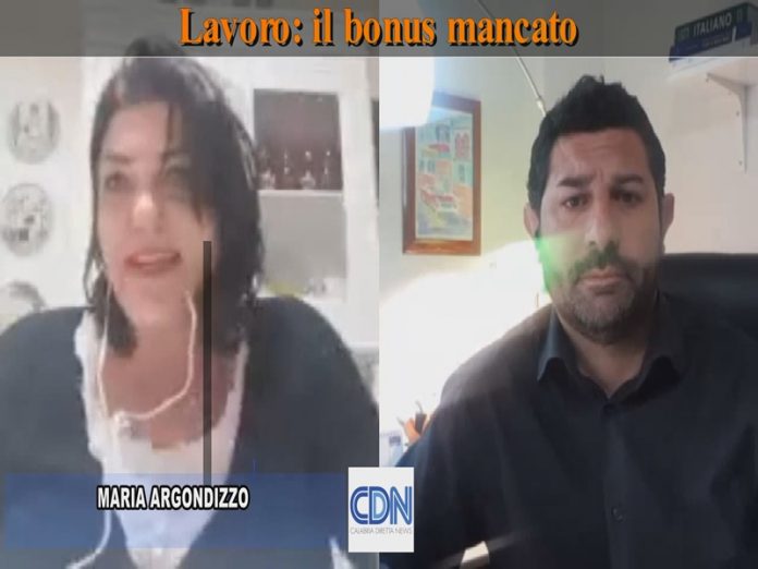 MARIA ARGONDIZZO racconta il bonus mancato