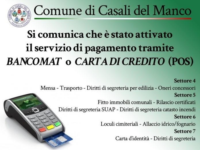 servizi Pos comune casali del manco