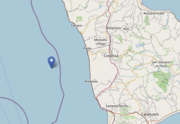 mappa terremoto calabria