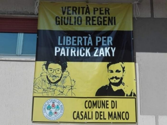 verità giulio regeni- libertà per Patrick George Zaki casali del manco