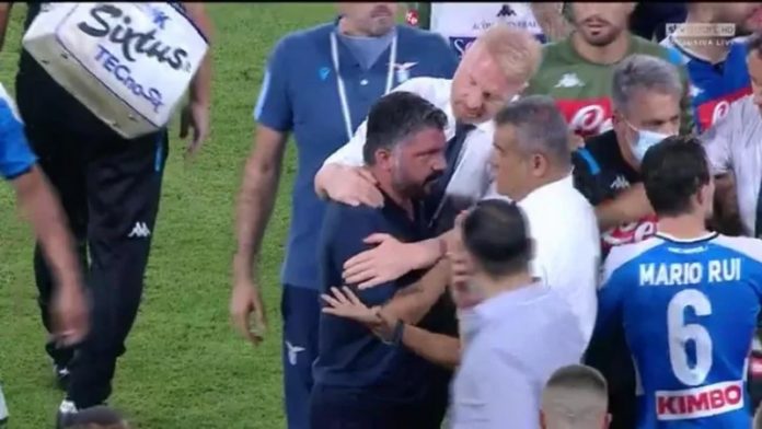 rino gattuso partita napoli lazio