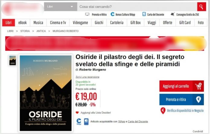 truffa vendita libro on line