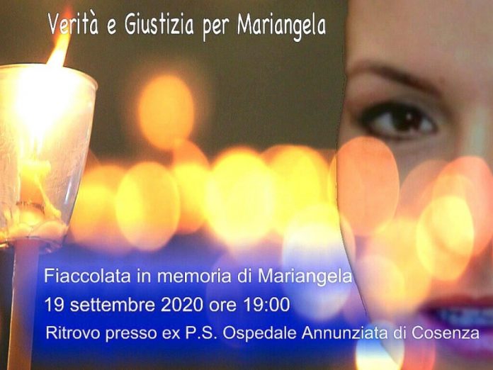 verità e giustizia fiaccolata mariangela
