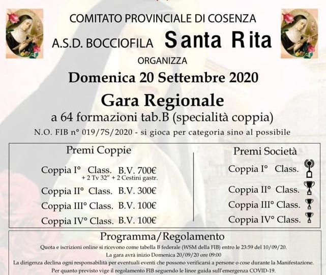 gara regionale di Santa Rita
