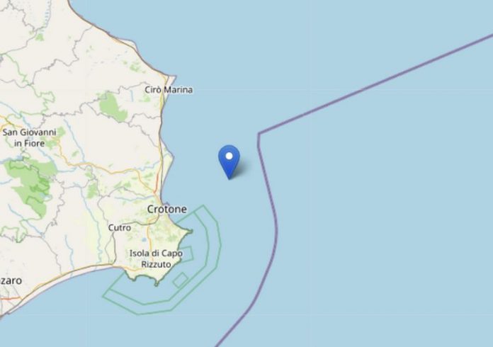terremoto costa ionica crotone calabria