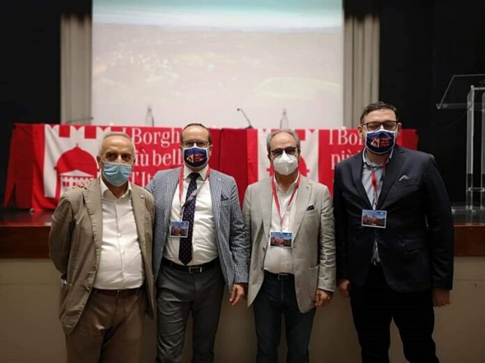 Roma assemblra Borghi D'Italia Da sx Bruno Cortese, Andrea Ponzo, Pino Varacalli e Antonio Favoino
