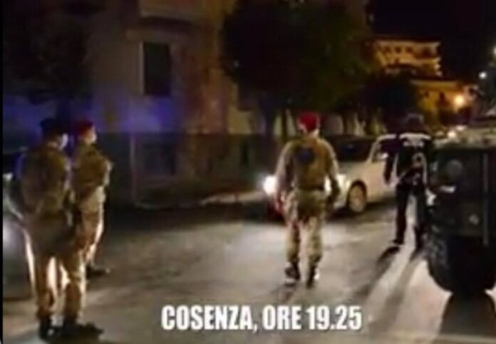 cosenza controlli anti assembramenti