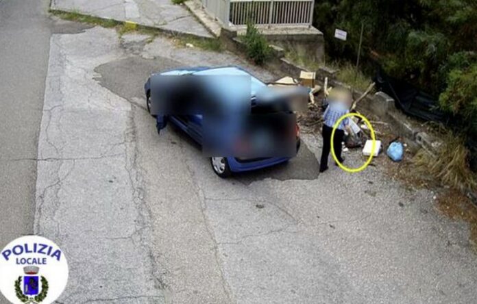 fototrappole abbandono rifiuti falerna