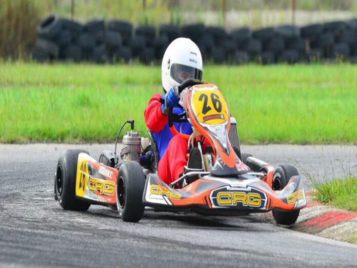 il cosentino Ermanno Quintieri alla guida del kart