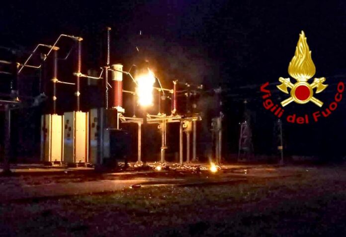 incendio polo elettrico black-out lamezia