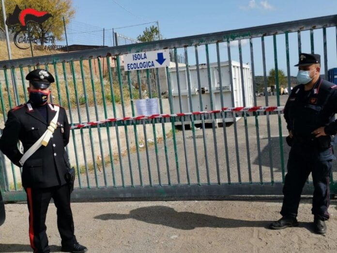 sequestrata isola ecologica in Calabria