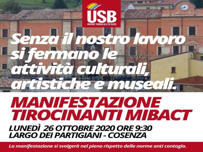 tirocinanti mibact in piazza
