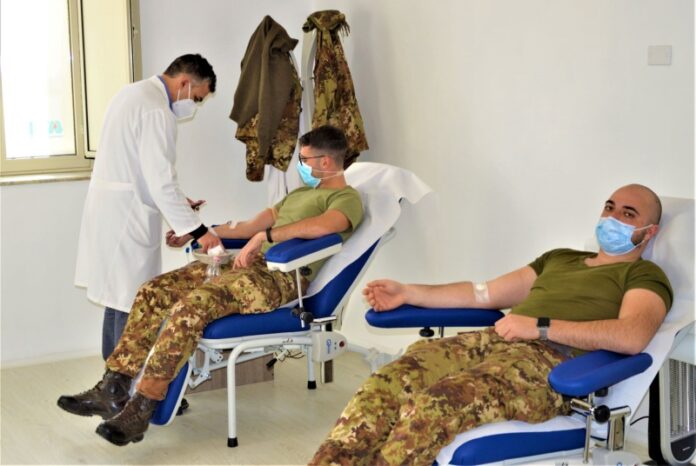 donazione di sangue Esercito