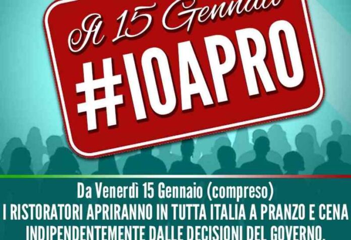 #ioapro protesta ristoratori