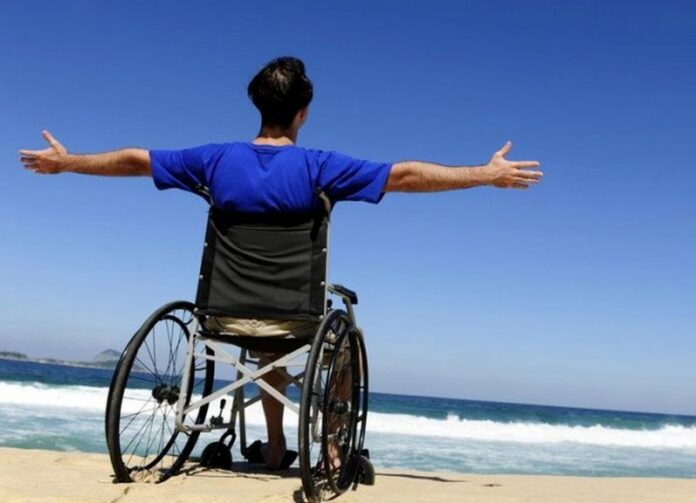 disabile al mare