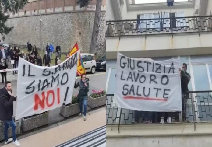protesta lavoratori sant'anna hospital