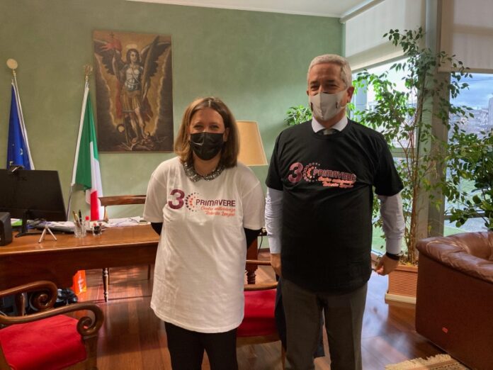 sindaco di Rende Manna e l’assessora Sorrentino