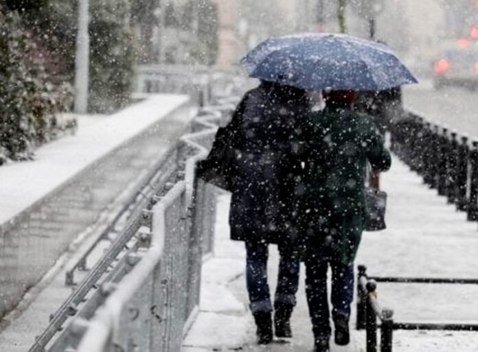 vento e neve in calabria