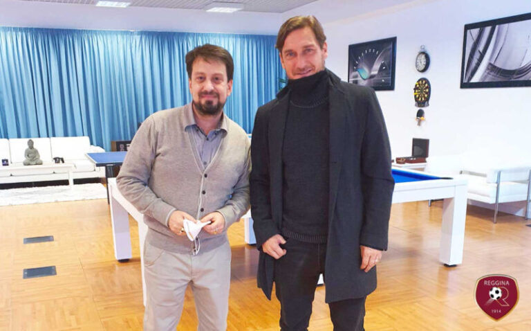 Reggina, il presidente Gallo incontra Totti. Possibile collaborazione
