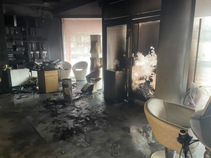 incendio Spazio Donna Parrucchieri