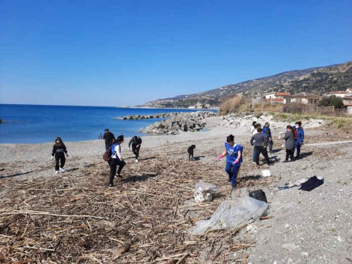 spiaggia cetraro pulita da volontari