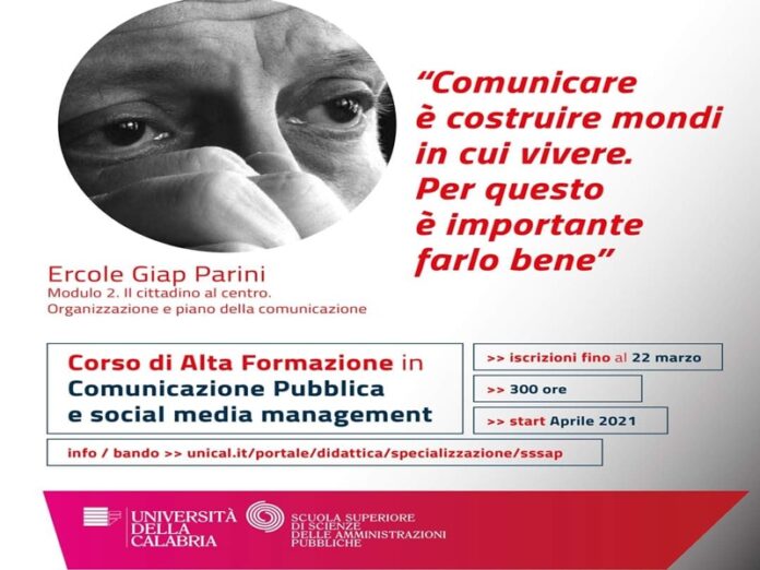 Corso alta formazione Unical